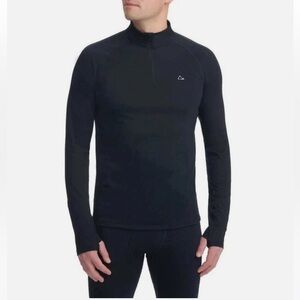 New in Box Paradox Mens 1/4 Zip Merino Blend Performance Base Layer Blk L,XL,XXL